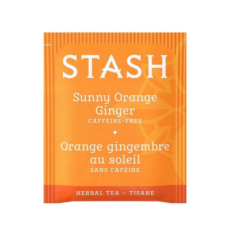 Stash Tea Sunny Orange Ginger Herbal Tea - Naturally Caffeine