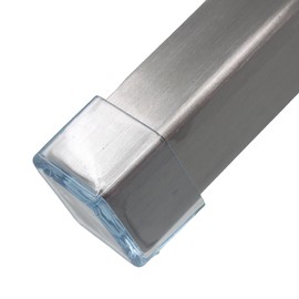 Lifeswonderful Square Transparent Rubber Protective Caps End Caps Stopper for Table Chairs Furniture Legs 50 mm (16)