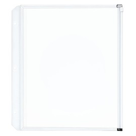 Cardinal 14201 Zippered Binder Pockets, 11 x 8 1/2, Clear (Pack of 3)