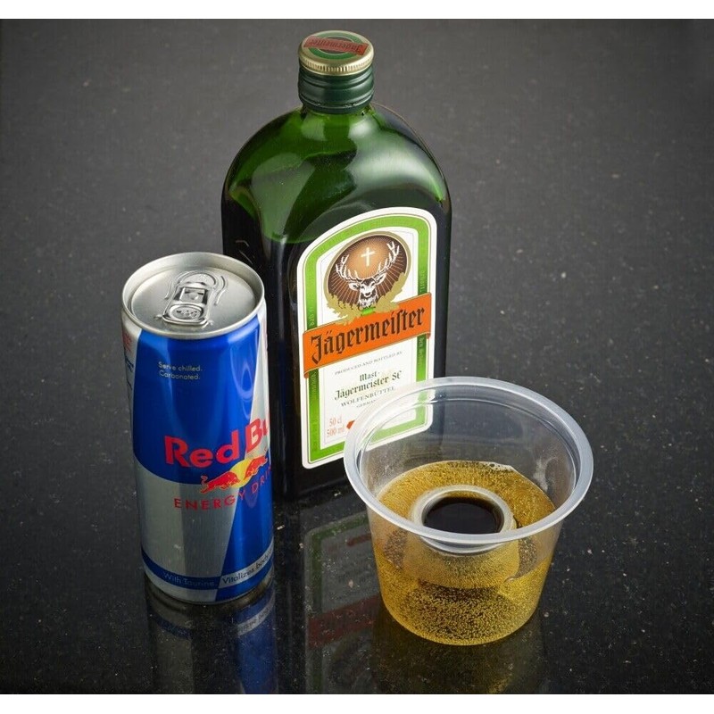 Efforias Bomb Shot Cups CE Marked Clear, 25CL, Sealed Pack