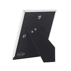 EDZARD Telde Photo Frame for Photo 10 x 15 cm Elegant Silver-Plated Tarnish-Resistant with 2 Hangers