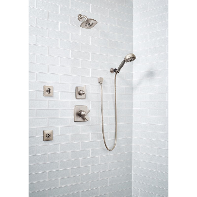 DELTA FAUCET 50570-SS Wall Elbow Square, Stainless,1.06 x 2.13 x