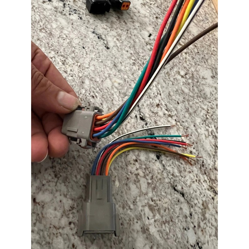 Deutsch 18 AWG Deutsch DTM 8 Pin Automotive Wire Waterproof