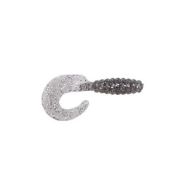 Yum Lures Grub Smoke Silver Flake, 2"