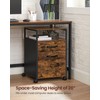VASAGLE File Cabinet, Mobile Filing Cabinet with Wheels, 2 Drawers,