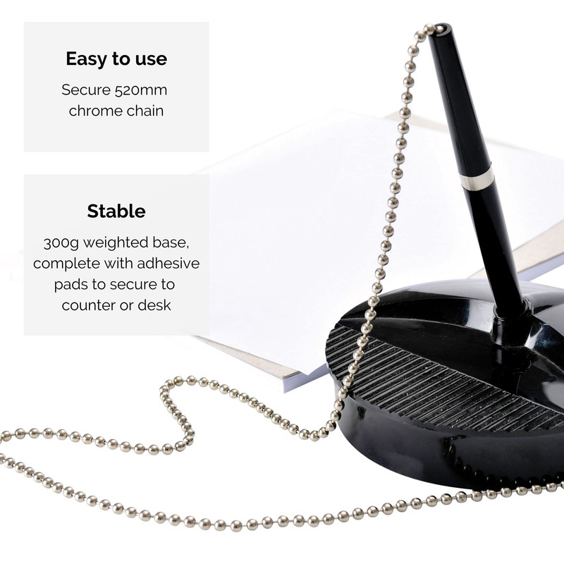 Fellowes - 9821502 - Pen on Stand - Black -