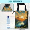 KXWQTRDD Car Garbage Bag Mountain Lake and Sunrise Drawstring Car