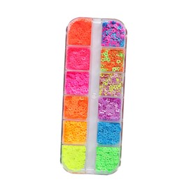 IWOWHERO 2 Boxes Nail Art Glitter Flowers Stickers Diy Manicure Decor Manicure Glitter Nail Sequins Confetti