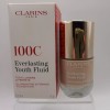 Clarins Everlasting Youth Fluid Illuminating Firming Foundation Makeup 100C 1oz