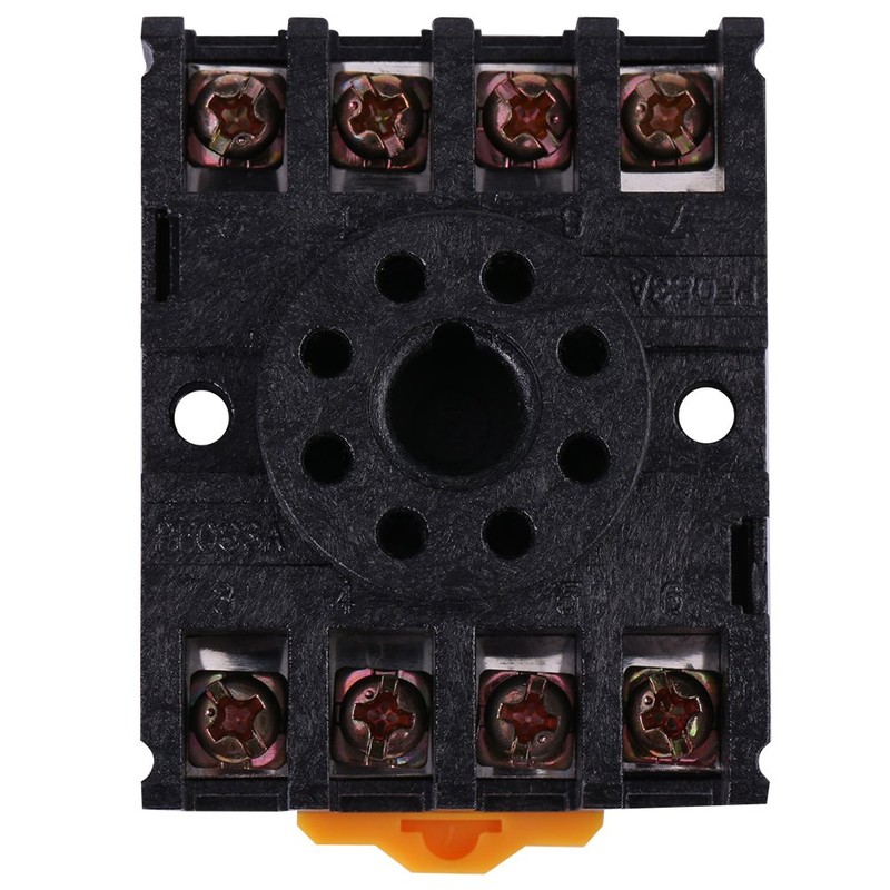 110V AC Digital Time Relay with Base,DH48S-S Cycle Control 0.1s~99h