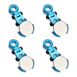 ShareGoo 4Pack Metal Magnetic Stealth Invisible Body Post Mount Upgrade Parts Compatible with Axial SCX10 HSP Redcat D90 1/10 RC Crawler Drift Car Truck (Blue)