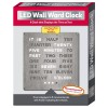 Tech Tools Light Up Aluminum Word Clock - Large 12"