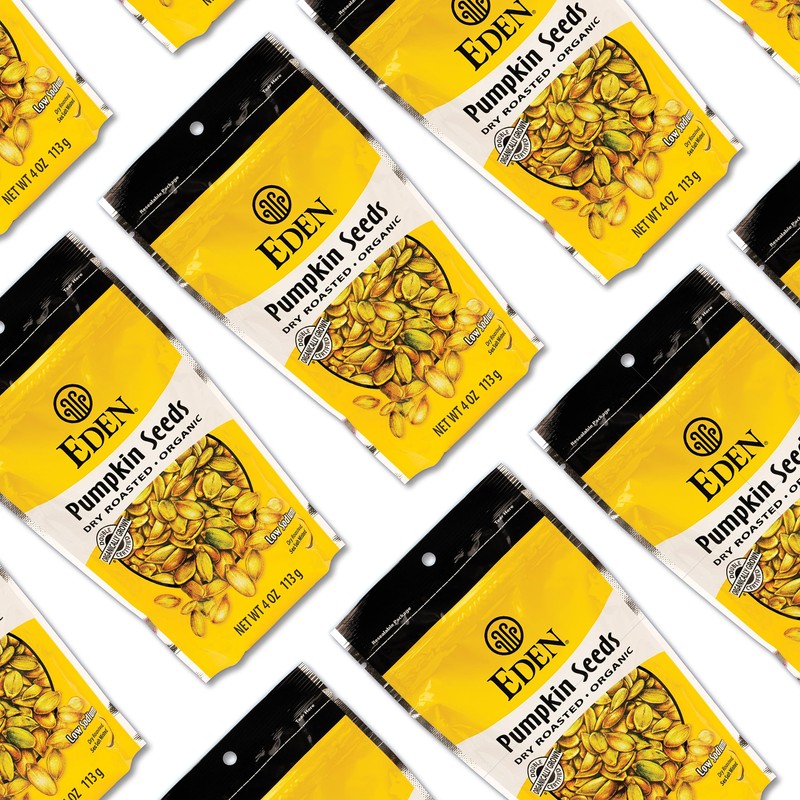 Eden Organic Pumpkin Seeds, Shelled, Dry Roasted and Lightly Sea