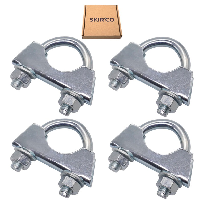 SKIR'CO (Pack of 4) Pipe Clamps for 28mm Diameter Pipe