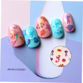 FRCOLOR Cartoon Sea Star Nail Decals Stickers for Kids Safety Material Nail Art DIY
