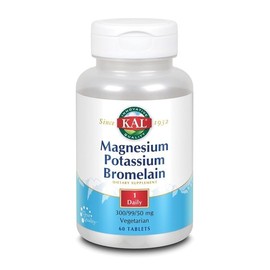 칼 마그네슘 포타슘 브로멜라인 건강 보조 식품 50 mg 60 태블릿 Cal Magnesium Potassium Bromelain Dietary Supplement 50 mg 60 Tablets