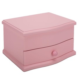 Cottage Garden Ballerina Pink 7.5 x 5.8 MDF Wood and Velvet Musical Jewelry Box Plays Tune Swan Lake