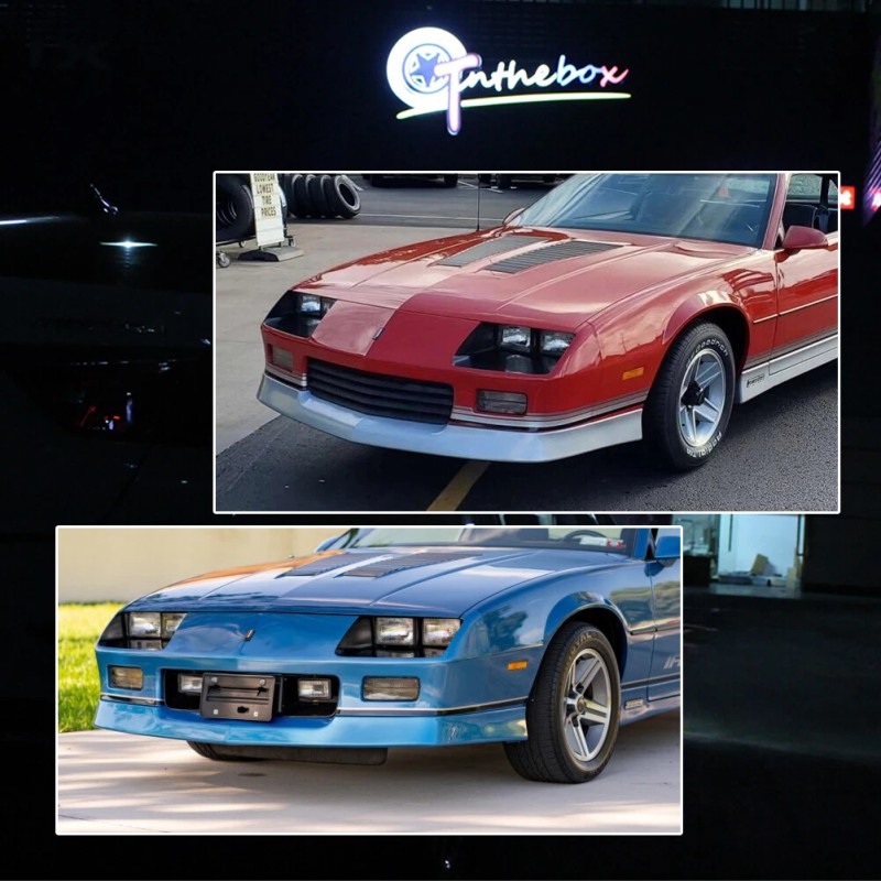 GTINTHEBOX Fits 1985-1992 Chevy Camaro Front Bumper Lights Turn Signal