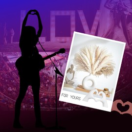 MHOOW Taylor Heart Hands Sculpture White Decor for Bedroom Living Room Bookshelf Table, Aesthetic Modern Love Heart Hands Statues, Boho Home Decor Accessories (White)