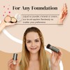 Keshima Brocha Maquillaje Retráctil Punta Plana Kabuki Base Líquido Polvos