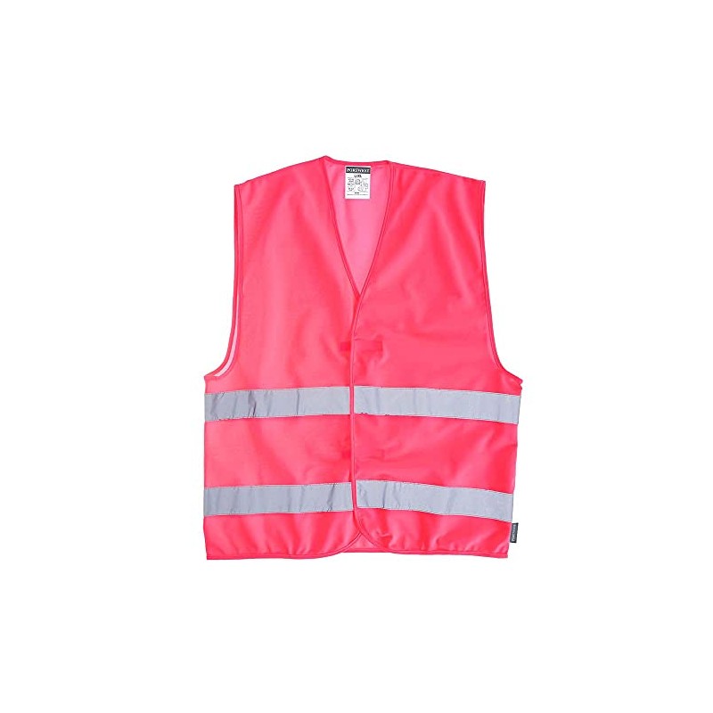 Portwest F474PIRL/XL Iona Vest, Regular, Large/X-Large, Pink