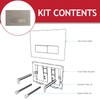SPARES2GO Luxury Concealed Toilet Cistern Flush Plate Kit for Skylo