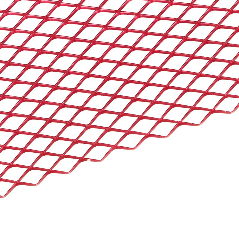 Car Front Center Grid Grille Rhombic Mesh Stable Structure Aluminum