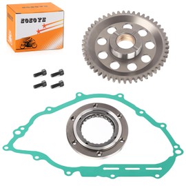 Starter One Way Clutch Idler Gear Gasket Kit for Yamaha Grizzly 550 700 Rhino Kodiak Viking 700 2007-2024