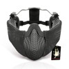 SHENKEL Ear Protection Anti-Fog Mesh Mask Half Face Guard Face