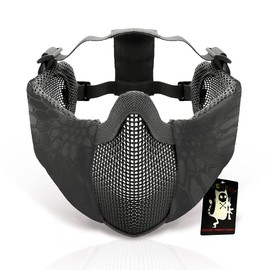 SHENKEL Ear Protection Anti-Fog Mesh Mask Half Face Guard Face Mask KTY Typhon