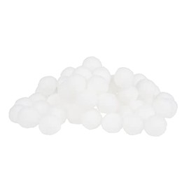 Rayher 7651202 Pompons, 15 mm, SB-Btl. 60 Stück, weiÃŸ