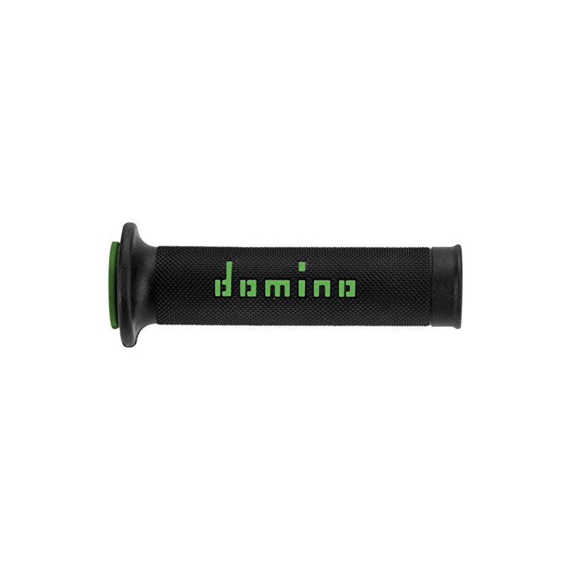 domino(ドミノ) ハンドルバーグリップ レースタイプ(TZグリップ) 126mm サーモプラスチックゴム ブラックXグリーン A01041C4440