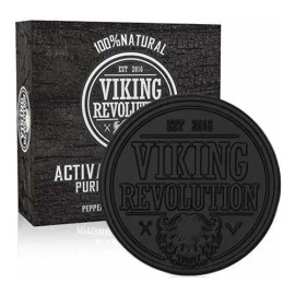 Jabón de Carbón Activado Viking Revolución  Activated Charcoal Soap Bar for Men                                                                       
