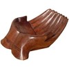Wogeka Handbowl Pair Abstract Wood Bowl Sculpture Decoration