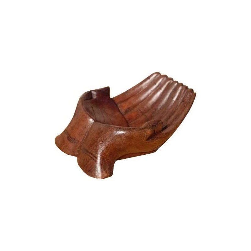 Wogeka Handbowl Pair Abstract Wood Bowl Sculpture Decoration