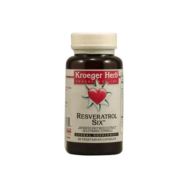 Kroeger Herb Resveratrol Six, 60 Count