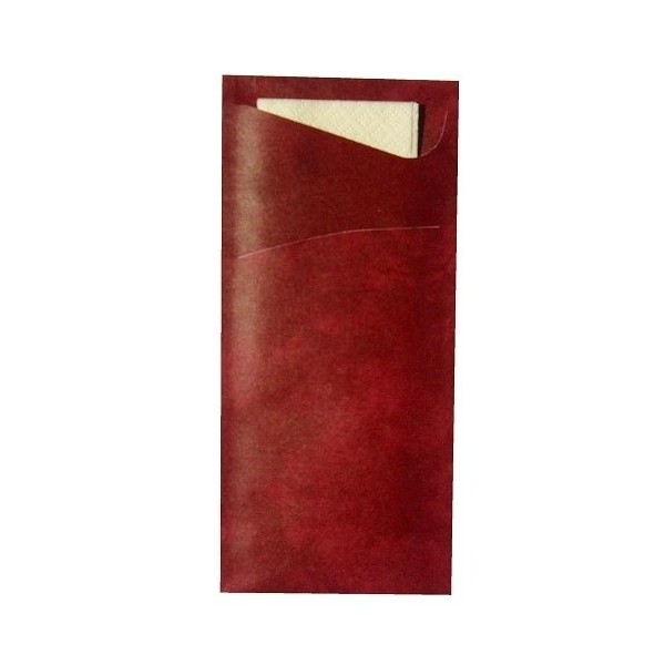 Duni 450056 _ (1) Bestecktaschen mit Servietten, 8,5 x 19