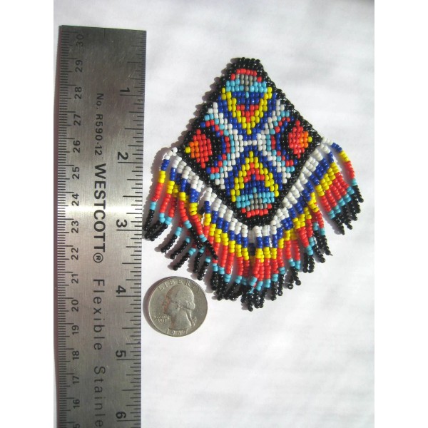 Unbranded Seed Beaded Fringed Patch, Crafts, Bags, Sew On, Non