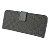Indenya 2107-01-167 Long Wallet, Bundle, Large, Thin, Deer Leather, Black