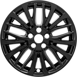 Brighter Design Set of 4 Gloss Black 20 Spoke 18" Wheel Skins for Toyota Camry SE/XLE 2018-2021