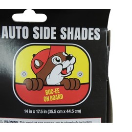 Buc-ee's Auto Vehicle Car Truck Accessories - Sunshade - Window Screen - Cup Coasters - Trash Can - License Plate Frame - Charms - Beaver Logo - Interior (Window Screen)