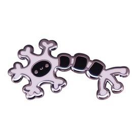 Cartoon Brain Science Neuron Enamel Pin Brooch Metal Emblem Cute Nurse Doctor Gift Metal Badge, for Sweaters or Jackets, bag accessories