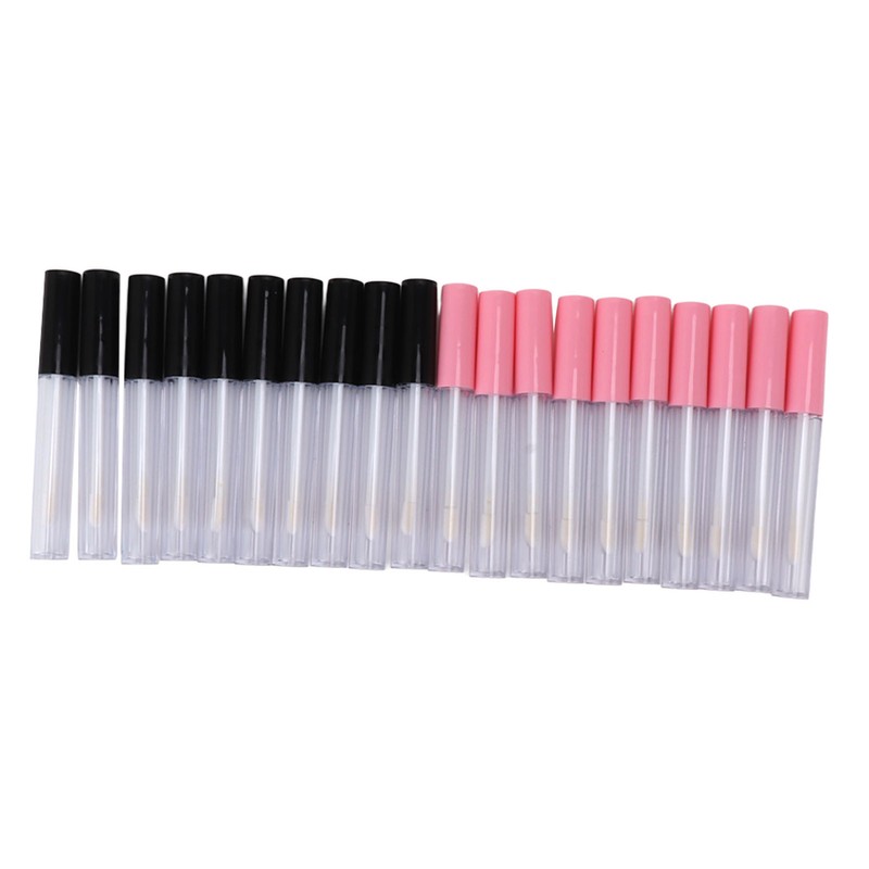 20pcs Empty Lip Gloss Tubes Containers Clear Mini Refillable Lip