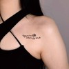 9 Sheets Realistic English Word Temporary Tattoos Stickers,70 Pcs Inspirational