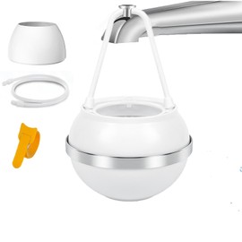 Cyanslen Bath Filter for Tub, Water Filter for Tub Faucet, 8 Stages Bathtub Water Filter Reduces Contaminants for Softer, Smoother Skin - 2,500 Gallons of Filtration, BPA Free (White)