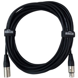 Gearlux XLR Microphone Cable, Fully Balanced, Male to Female, 10 Feet - 2 Pack