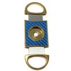 Cigar Boulevard Perfect Cigar Cutter Star Gold-Blue Carbon Fiber Body