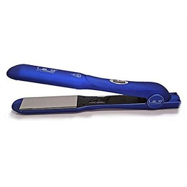 Iso Beauty Gold Collection Metallic Blue 1.25" OR 1.5" Flat Iron Hair Straightener W/Auto Shut Off - Smart Memory - Temp Control - 1.5" Plates (1 1/2"))