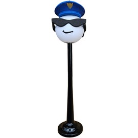 Coolballs Cool Cop Police with Magnetic Car, Truck, and SUV Roof Antenna Topper Stand (Car Magnet Buddy)
