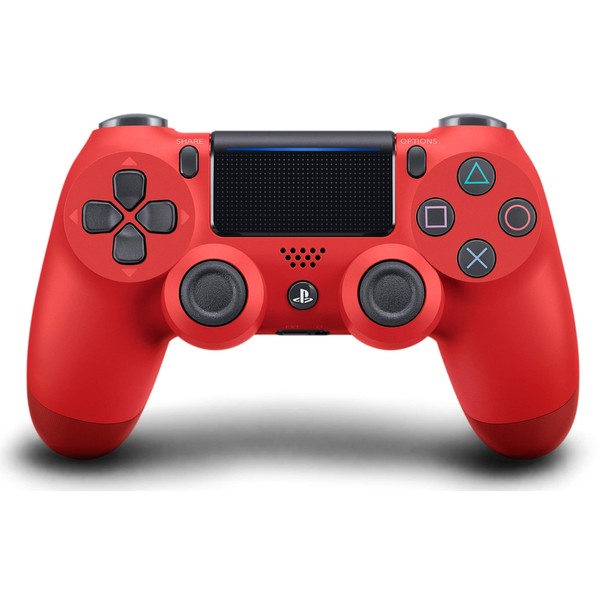DualShock 4 Wireless Controller for PlayStation 4 - Magma Red (Renewed)